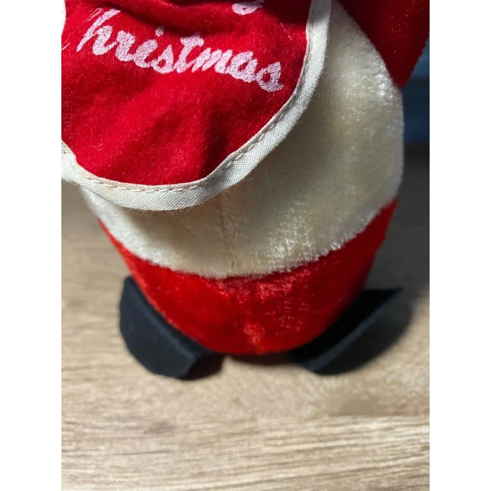 VTG Gunderful Creation Santa Rubber Face Roly Poly Musical Chime Doll Gund Japan